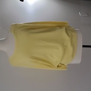 Talbots Soft Yellow Knit Top